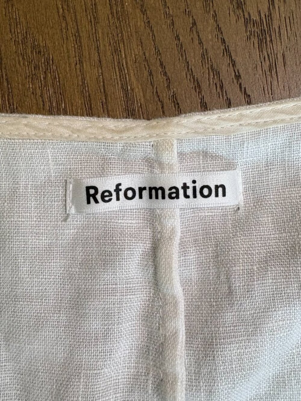 Reformation Hummingbird Linen Top | M - Picture 4 of 6